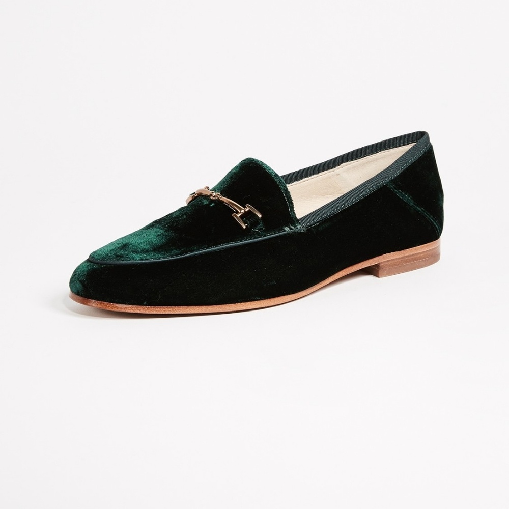 sam edelman loraine loafer green velvet us 8